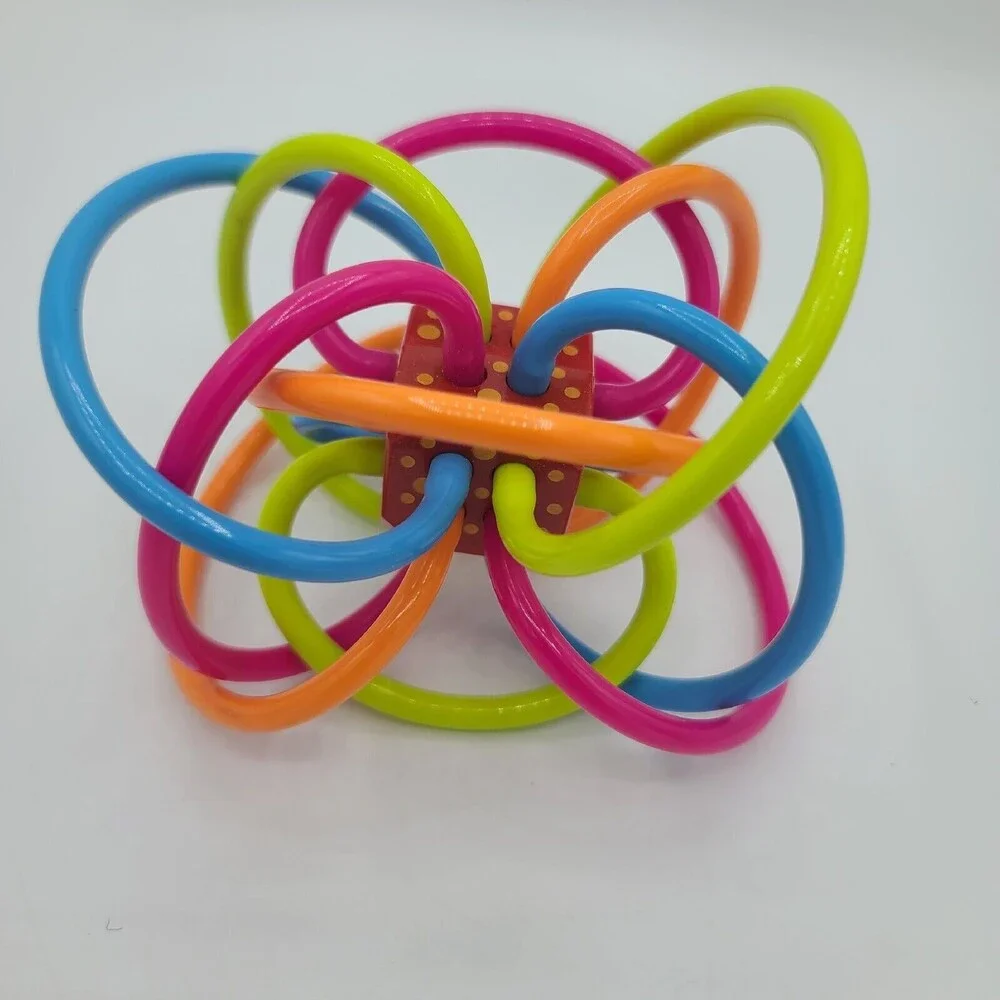 Manhattan Toy Winkel Rattle and Sensory Teether Activity Baby Toy #2